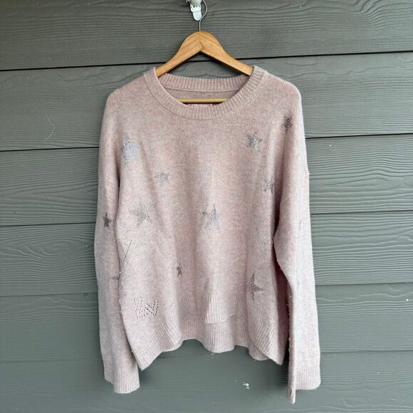 Zadig & Voltaire Markus stars 100% cashmere sweater - Picture 2 of 6